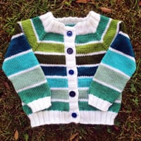 A handknit piece by Melissa